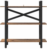 VidaXL Boekenkast Oud Hout 100 x 33,5 x 102 cm Bewerkt hout