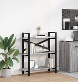 VidaXL Boekenkast Grijs Sonoma 100 x 33,5 x 102 cm Bewerkt hout