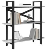 VidaXL Boekenkast Grijs Sonoma 100 x 33,5 x 102 cm Bewerkt hout
