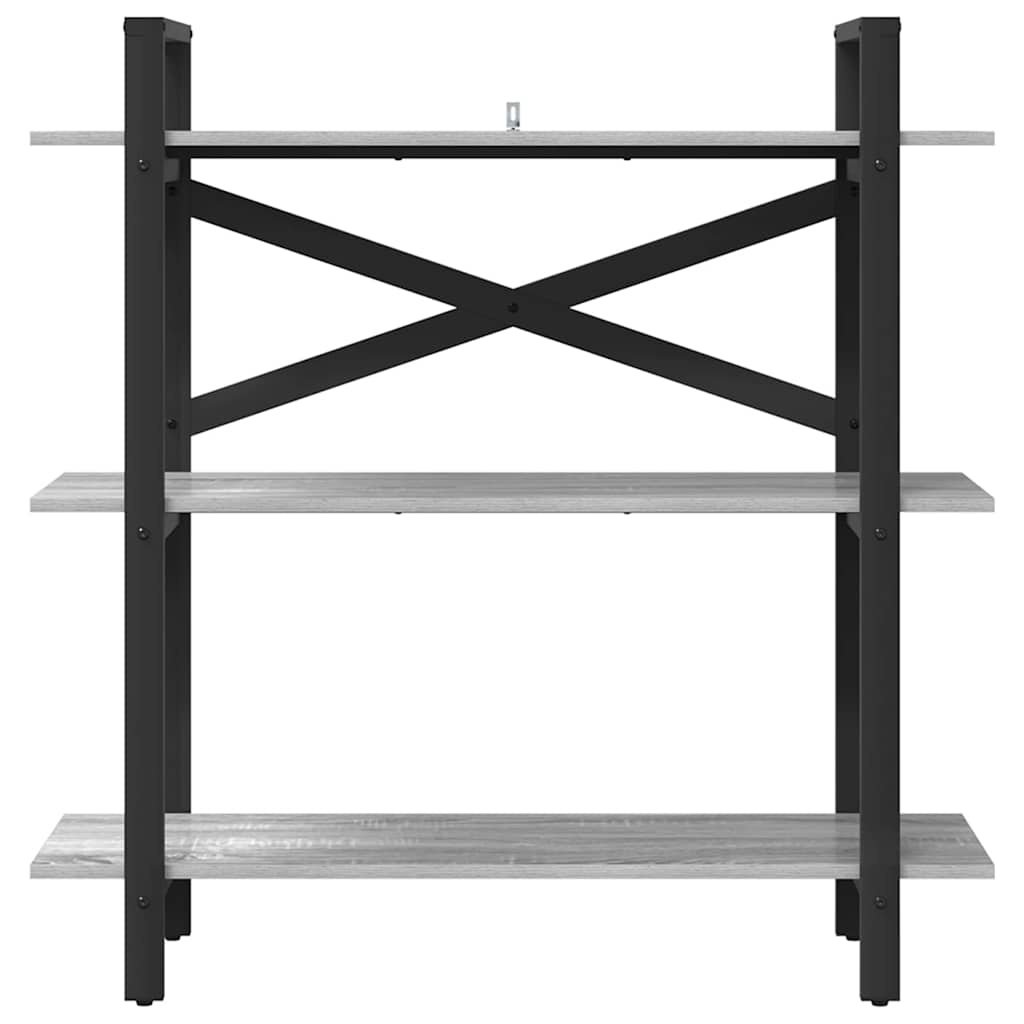 VidaXL Boekenkast Grijs Sonoma 100 x 33,5 x 102 cm Bewerkt hout