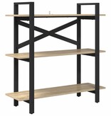 VidaXL Boekenkast Sonoma Eiken 100 x 33,5 x 102 cm Bewerkt hout