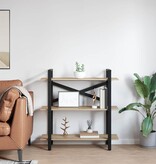 VidaXL Boekenkast Sonoma Eiken 100 x 33,5 x 102 cm Bewerkt hout