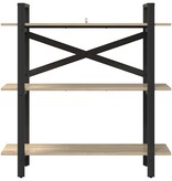 VidaXL Boekenkast Sonoma Eiken 100 x 33,5 x 102 cm Bewerkt hout
