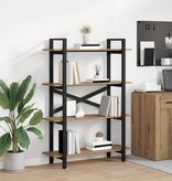 VidaXL Boekenkast Artisan Eiken 100 x 33,5 x 140 cm Bewerkt hout
