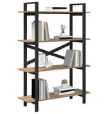 VidaXL Boekenkast Artisan Eiken 100 x 33,5 x 140 cm Bewerkt hout