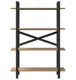 VidaXL Boekenkast Artisan Eiken 100 x 33,5 x 140 cm Bewerkt hout