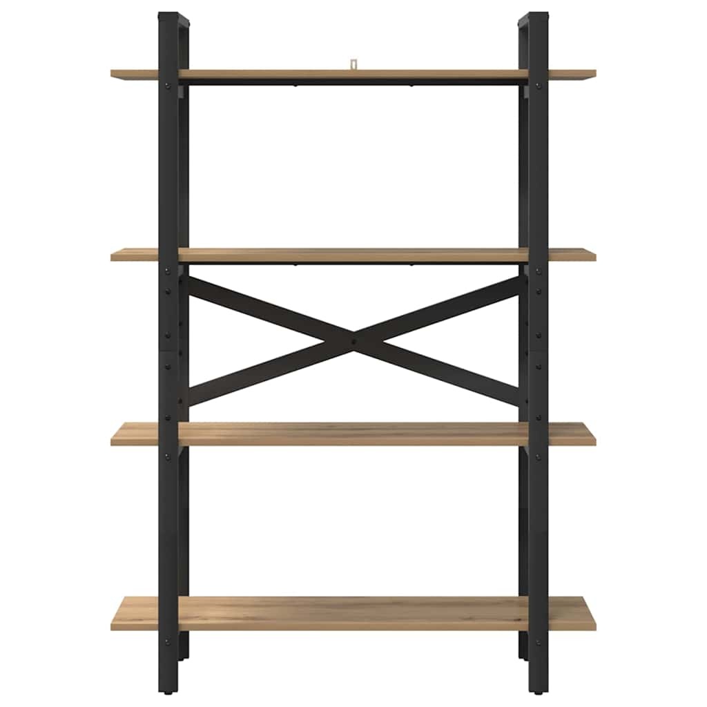 VidaXL Boekenkast Artisan Eiken 100 x 33,5 x 140 cm Bewerkt hout