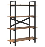 VidaXL Boekenkast Oud Hout 100 x 33,5 x 140 cm Bewerkt hout