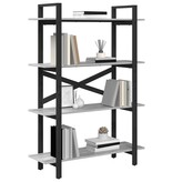 VidaXL Boekenkast Grijs Sonoma 100 x 33,5 x 140 cm Bewerkt hout