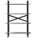 VidaXL Boekenkast Grijs Sonoma 100 x 33,5 x 140 cm Bewerkt hout