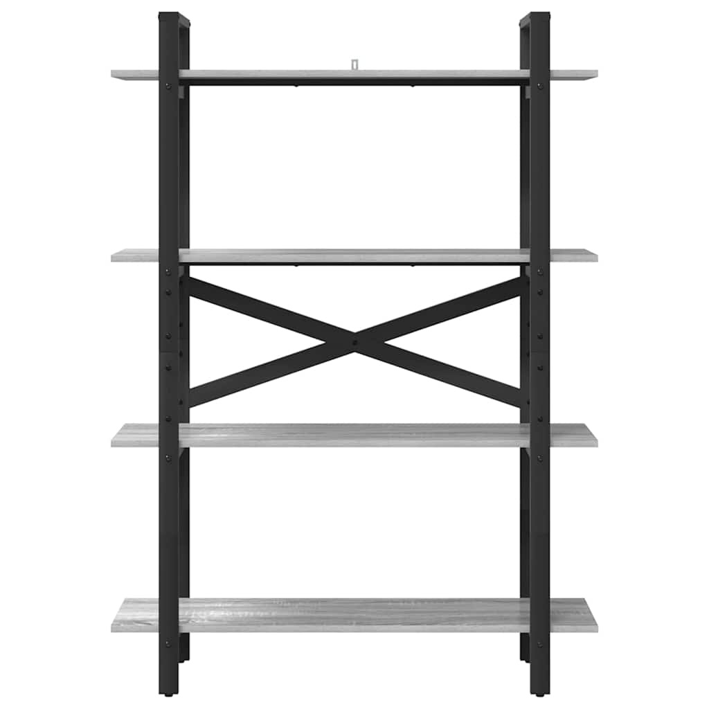 VidaXL Boekenkast Grijs Sonoma 100 x 33,5 x 140 cm Bewerkt hout