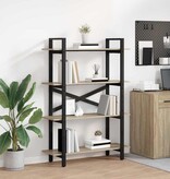VidaXL Boekenkast Sonoma Eiken 100 x 33,5 x 140 cm Bewerkt hout