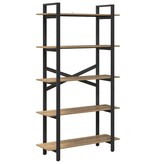 VidaXL Boekenkast Artisan Eiken 100 x 33,5 x 178 cm Bewerkt hout