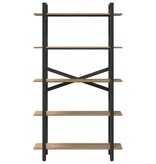 VidaXL Boekenkast Artisan Eiken 100 x 33,5 x 178 cm Bewerkt hout