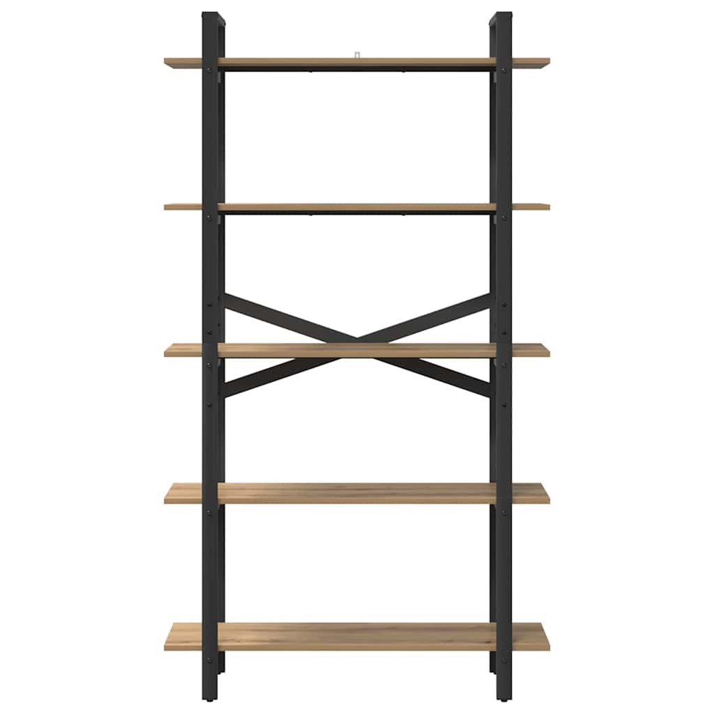 VidaXL Boekenkast Artisan Eiken 100 x 33,5 x 178 cm Bewerkt hout