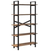 VidaXL Boekenkast Oud Hout 100 x 33,5 x 178 cm Bewerkt hout