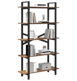 VidaXL Boekenkast Oud Hout 100 x 33,5 x 178 cm Bewerkt hout