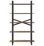 VidaXL Boekenkast Oud Hout 100 x 33,5 x 178 cm Bewerkt hout