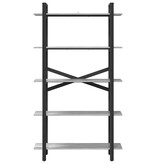 VidaXL Boekenkast Grijs Sonoma 100 x 33,5 x 178 cm Bewerkt hout