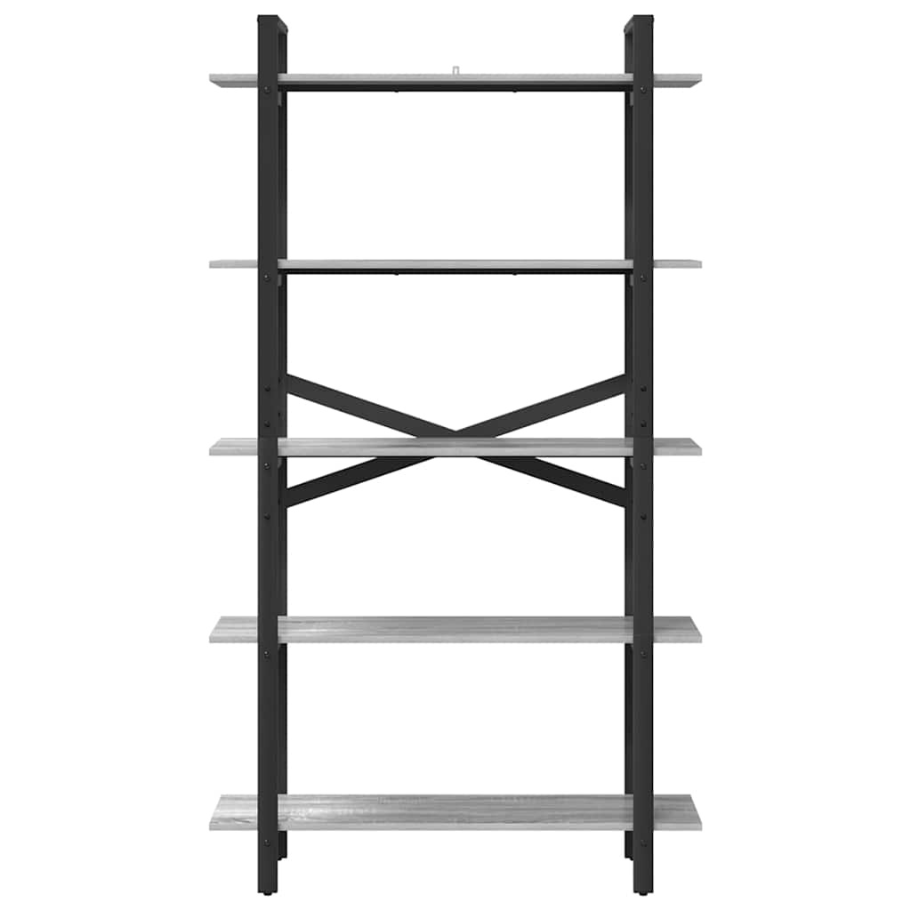 VidaXL Boekenkast Grijs Sonoma 100 x 33,5 x 178 cm Bewerkt hout