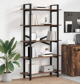 VidaXL Boekenkast Gerookt eiken 100 x 33,5 x 178 cm Bewerkt hout