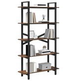 VidaXL Boekenkast Gerookt eiken 100 x 33,5 x 178 cm Bewerkt hout