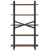 VidaXL Boekenkast Gerookt eiken 100 x 33,5 x 178 cm Bewerkt hout