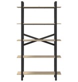 VidaXL Boekenkast Sonoma Eiken 100 x 33,5 x 178 cm Bewerkt hout