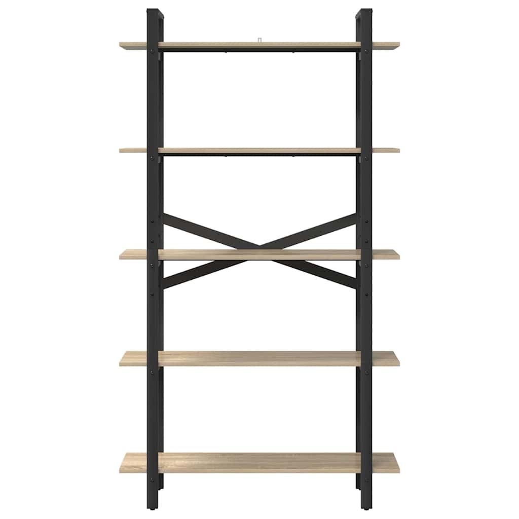 VidaXL Boekenkast Sonoma Eiken 100 x 33,5 x 178 cm Bewerkt hout