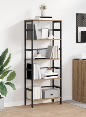 VidaXL Boekenkast Artisan Eiken 60 x 29,5 x 149 cm Bewerkt hout