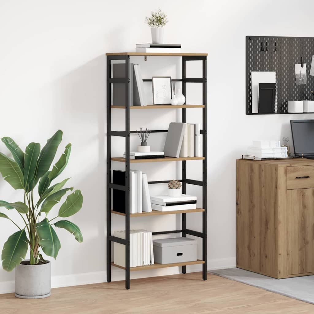 VidaXL Boekenkast Artisan Eiken 60 x 29,5 x 149 cm Bewerkt hout