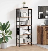 VidaXL Boekenkast Oud Hout 60 x 29,5 x 149 cm Bewerkt hout