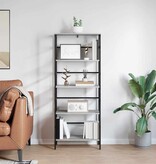 VidaXL Boekenkast Grijs Sonoma 60 x 29,5 x 149 cm Bewerkt hout