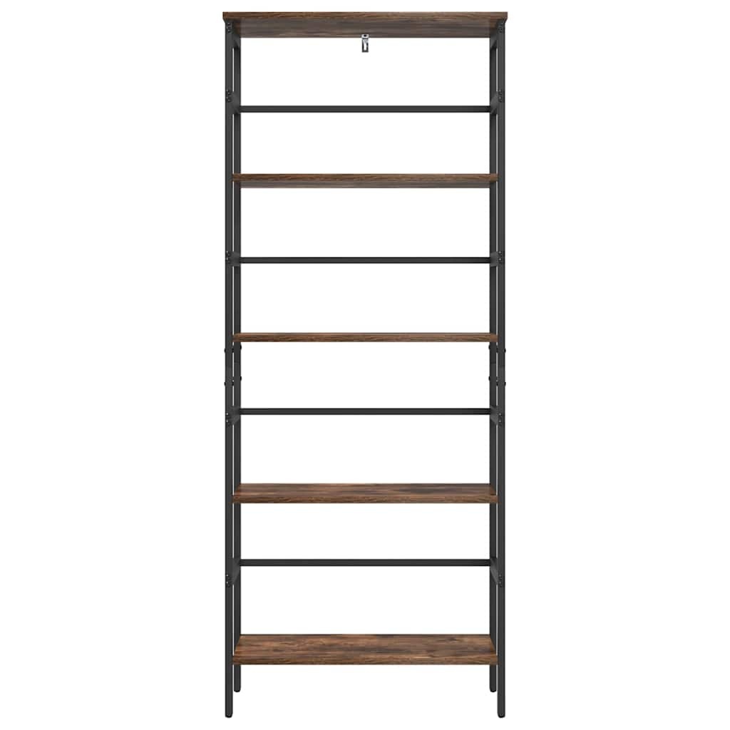 VidaXL Boekenkast Gerookt eiken 60 x 29,5 x 149 cm Bewerkt hout