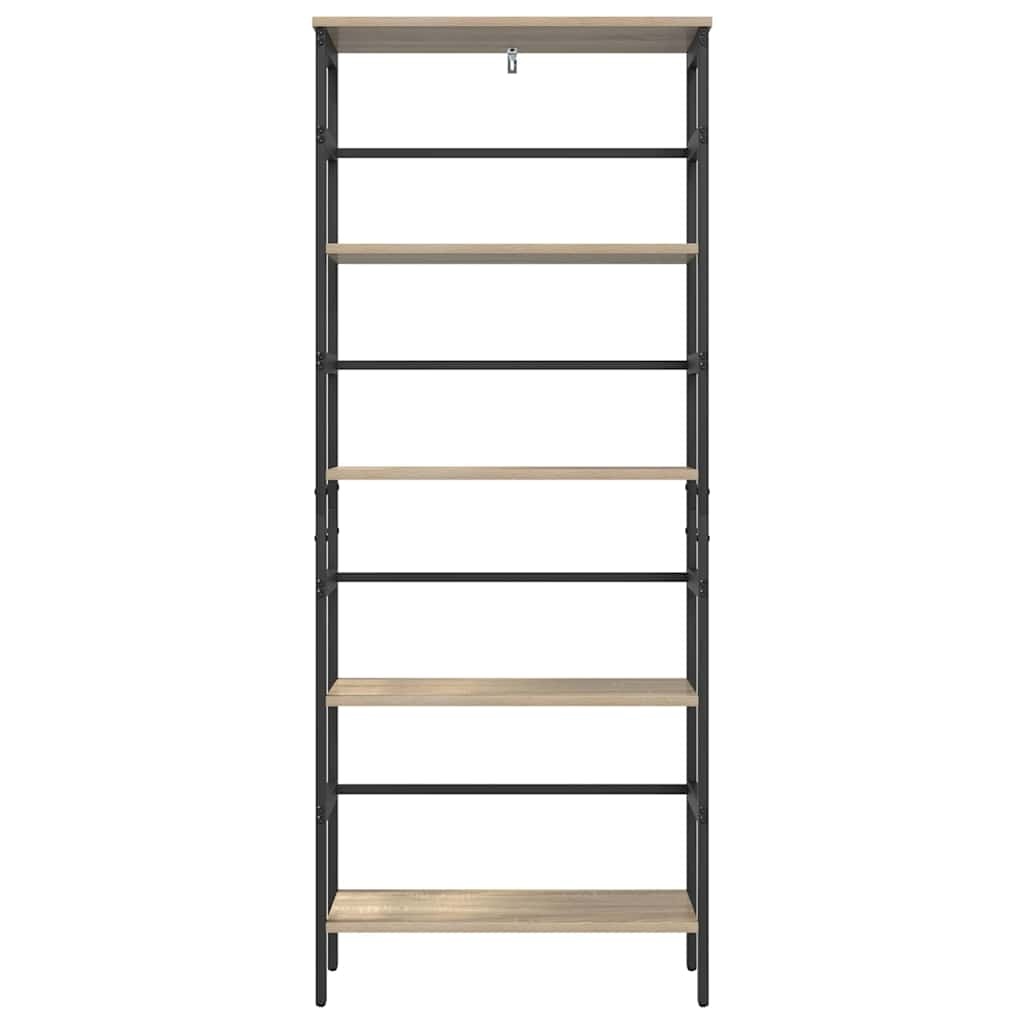 VidaXL Boekenkast Sonoma Eiken 60 x 29,5 x 149 cm Bewerkt hout