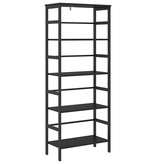 VidaXL Boekenkast Zwart Eiken 60 x 29,5 x 149 cm Bewerkt hout