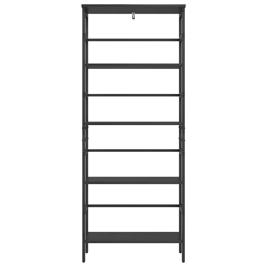 VidaXL Boekenkast Zwart Eiken 60 x 29,5 x 149 cm Bewerkt hout