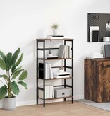 VidaXL Boekenkast Gerookt eiken 60 x 29,5 x 115 cm Bewerkt hout