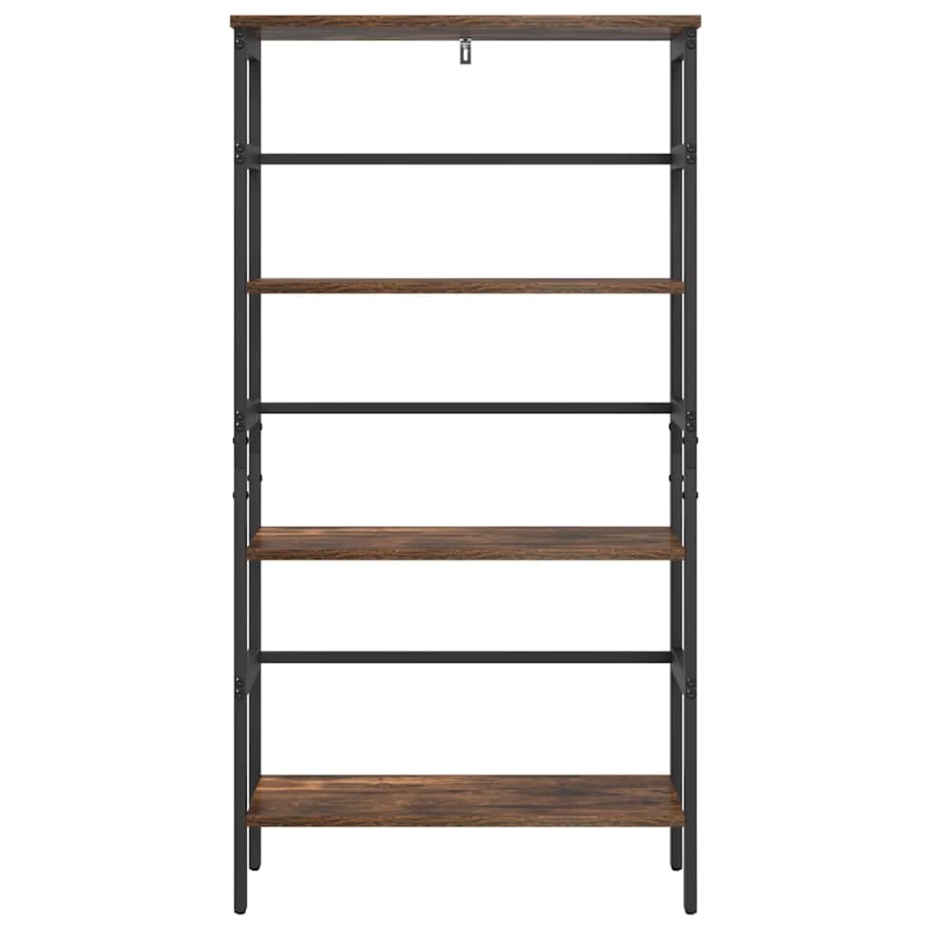 VidaXL Boekenkast Gerookt eiken 60 x 29,5 x 115 cm Bewerkt hout