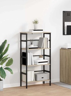 VidaXL Boekenkast Sonoma Eiken 60 x 29,5 x 115 cm Bewerkt hout