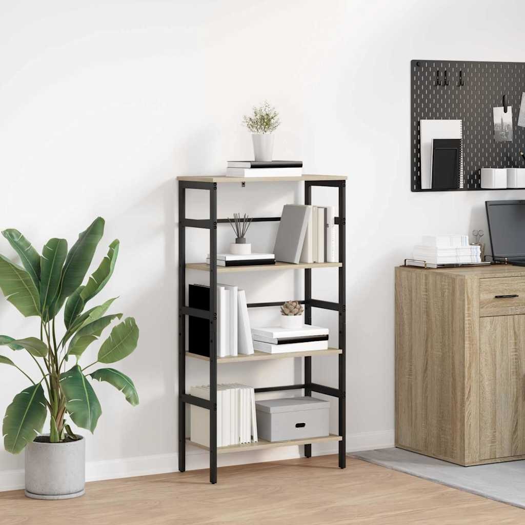 VidaXL Boekenkast Sonoma Eiken 60 x 29,5 x 115 cm Bewerkt hout