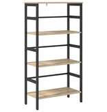 VidaXL Boekenkast Sonoma Eiken 60 x 29,5 x 115 cm Bewerkt hout