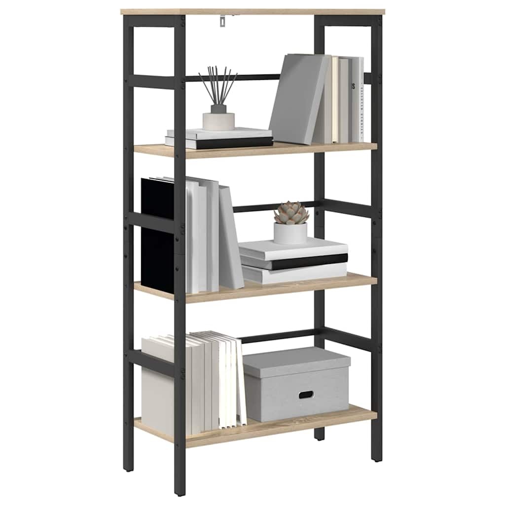 VidaXL Boekenkast Sonoma Eiken 60 x 29,5 x 115 cm Bewerkt hout