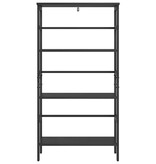 VidaXL Boekenkast Zwart Eiken 60 x 29,5 x 115 cm Bewerkt hout