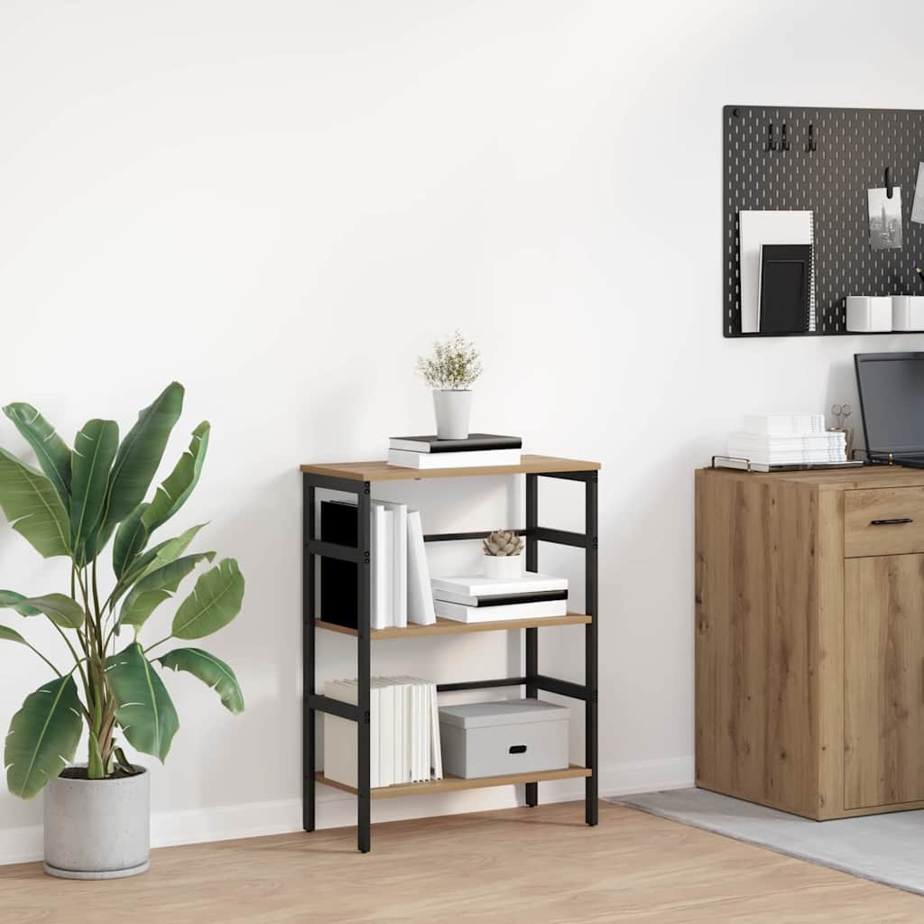 VidaXL Boekenkast Artisan Eiken 60 x 29,5 x 81 cm Bewerkt hout