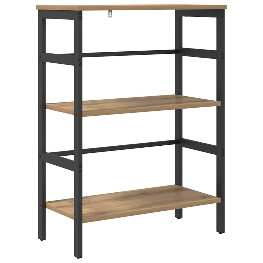 VidaXL Boekenkast Artisan Eiken 60 x 29,5 x 81 cm Bewerkt hout