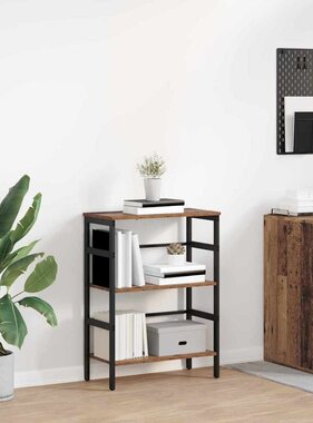 VidaXL Boekenkast Oud Hout 60 x 29,5 x 81 cm Bewerkt hout