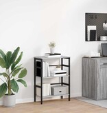 VidaXL Boekenkast Grijs Sonoma 60 x 29,5 x 81 cm Bewerkt hout