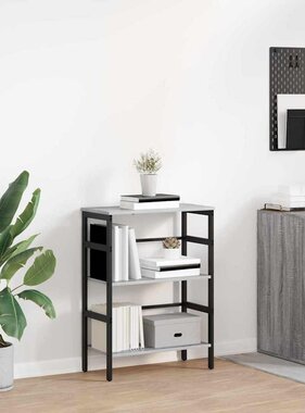VidaXL Boekenkast Grijs Sonoma 60 x 29,5 x 81 cm Bewerkt hout