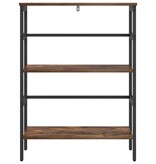 VidaXL Boekenkast Gerookt eiken 60 x 29,5 x 81 cm Bewerkt hout